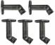 OmniMount AB-2HTS/BLK Surround Speaker Mounting Kit (5 mounts)