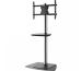 OmniMount FSUA-B Flat Panel Floor Stand With Universal Adapter And Shelf