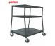 Peerless JCT-WB44E Jumbo Wide Body Cart with Electrical Outlet