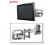 Peerless PLAV70-UNL-S Universal Articulating Dual-Arm with Vertical Adjustment for 42"-60" Flat Panel Screens - silver