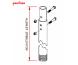 Peerless ADD0911 9&apos;-11&apos; adjustable extension column for Multi-Display units